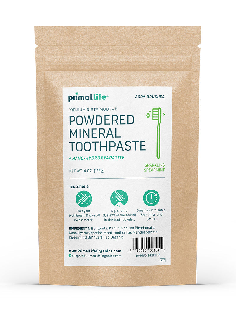 Toothpowder /  Powdered Mineral Toothpaste by Primal Life Organic II LLC