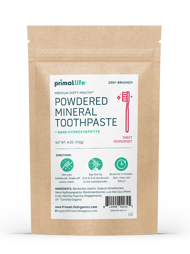 Toothpowder /  Powdered Mineral Toothpaste by Primal Life Organic II LLC