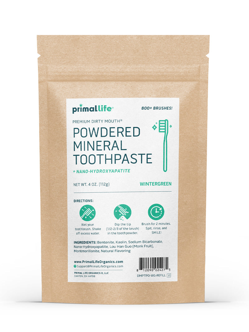 Toothpowder /  Powdered Mineral Toothpaste by Primal Life Organic II LLC