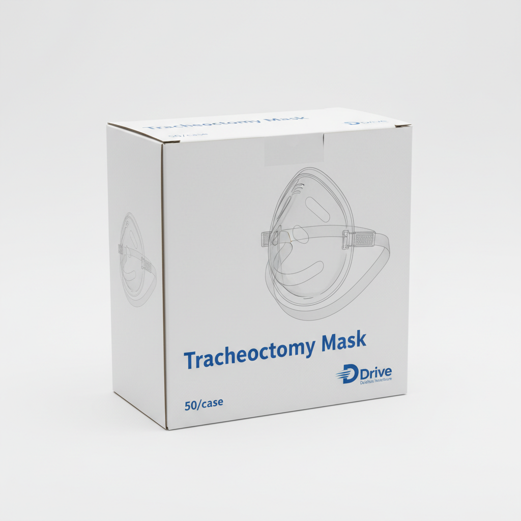 Tracheotomy Mask 50/case - close-up detail shot