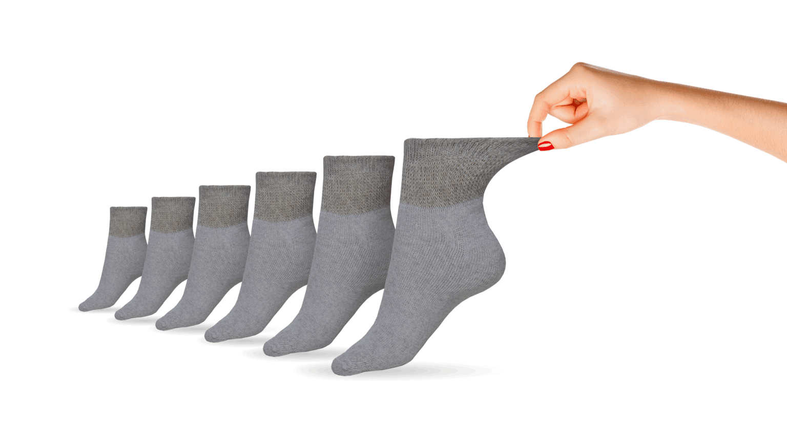 Women's Cotton Diabetic Ankle Socks (6 Pair) by DIABETIC SOCK CLUB