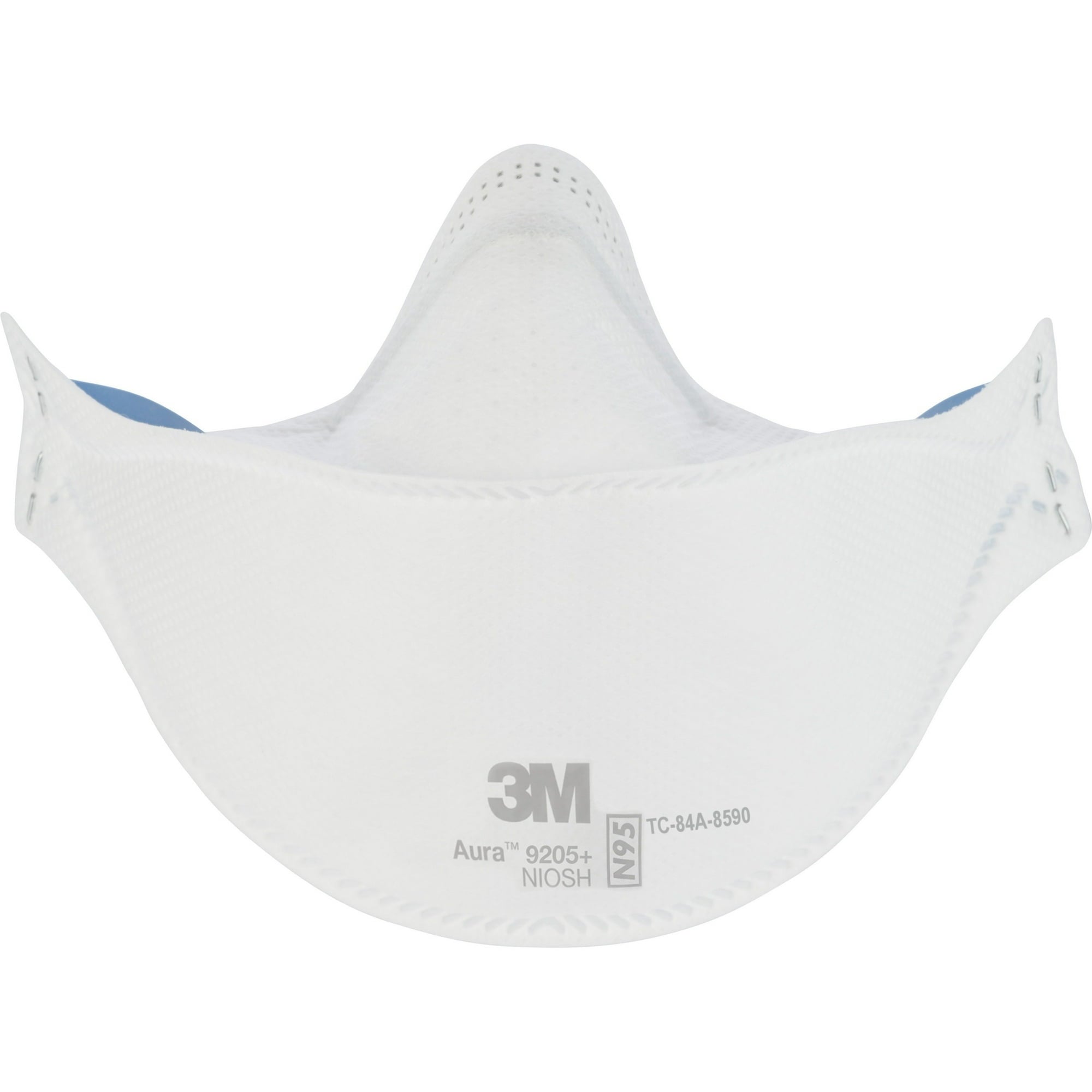 3M 440pcs Aura 9205+ Particulate Respirator N95 Face Mask, Regular Size, Individually wrapped & Flat Fold