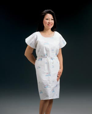 GRAHAM MEDICAL TISSUE/POLY/TISSUE EXAMINATION GOWN