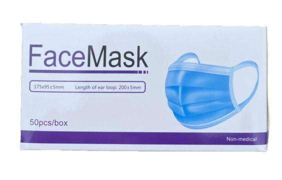 3PLY Generic Face Mask (Box of 50) - One Source Medical Supplies