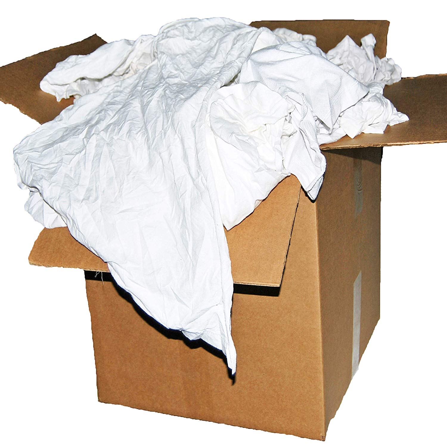 T-SHIRT RAGS 25 LB WHITE