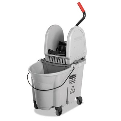 RUBBERMAID 35-QT EXECUTIVE
 פריצת גלים למטה הקש על מגב
 דלי, *אפור* /EA.