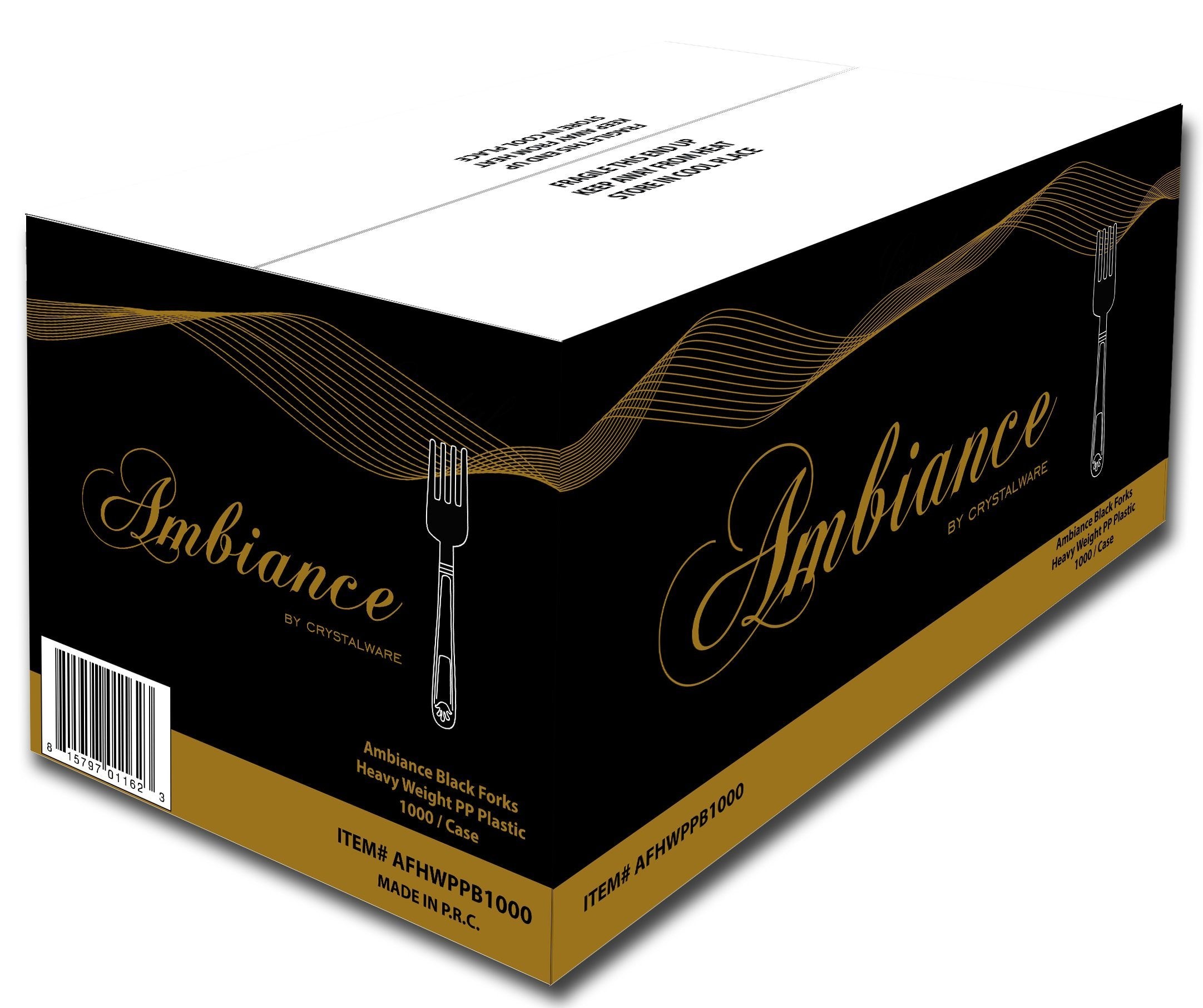 CrystalWare Ambiance Heavy Weight Forks PP - Bulk 1000/Case