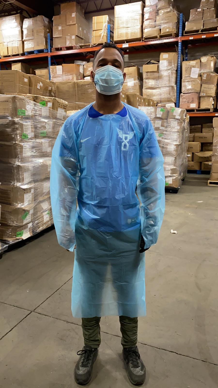 Blue CPE Gowns - One Source Medical Supplies