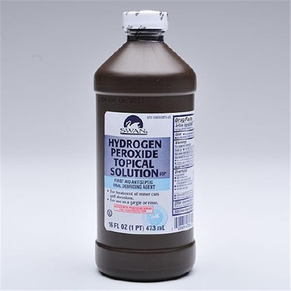 Swan Hydrogen Peroxide 3% 160z בקבוק 12/Cs 