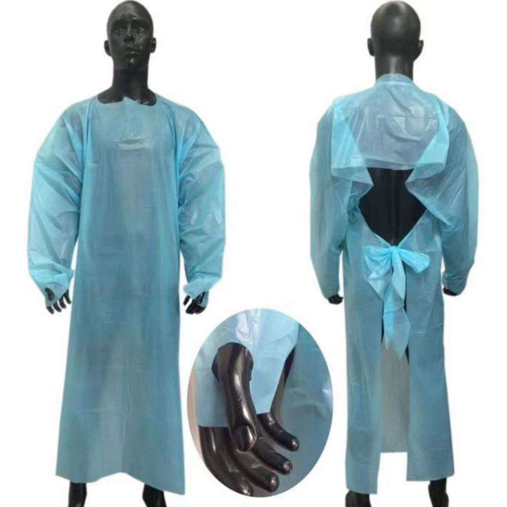 CPE Thumb Loop Isolation Gowns (32 GSM) - One Source Medical Supplies