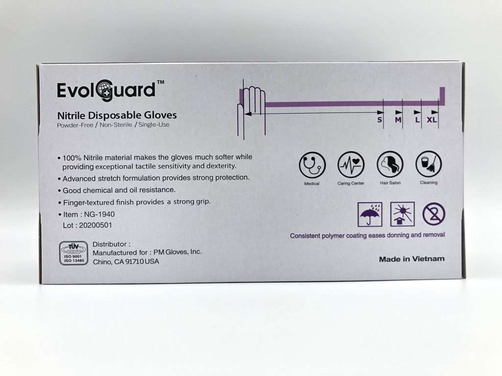 Evolguard - Nitrile Examination Gloves - One Source Medical Supplies