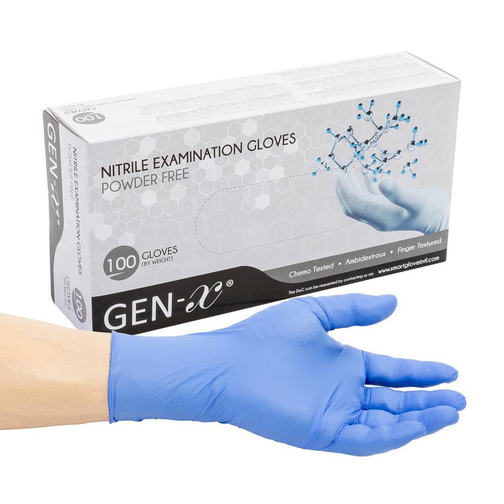 GenX Chemo Tested Nitrile Exam Gloves(Box of 100) - One Source Medical Supplies