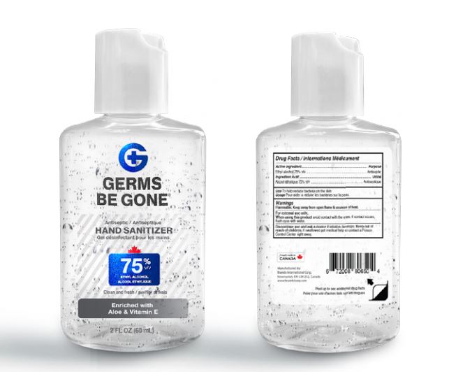 Germs Be Gone Hand Sanitizer - 2oz - One Source Medical Supplies