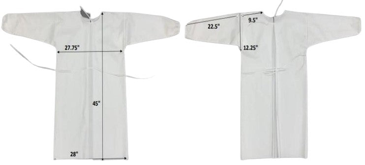 שמלת בידוד ארוגה לשימוש חוזר של Parkdale, רמה 1- 100/מארז